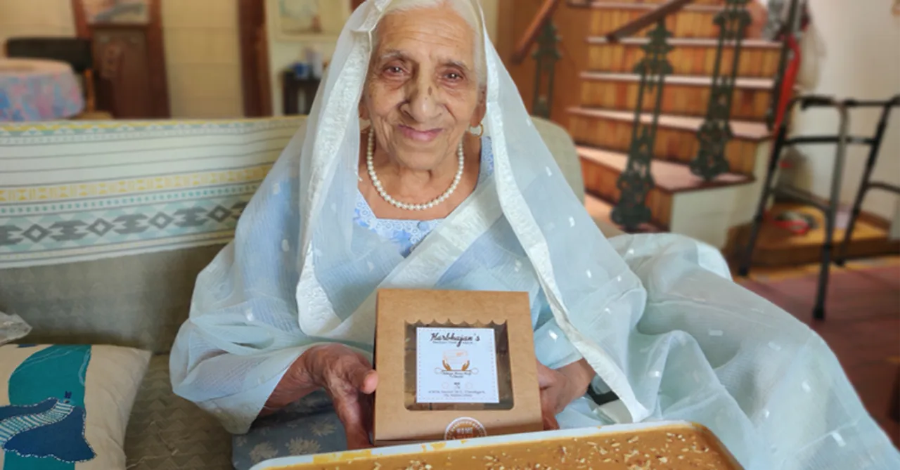 Dream of becoming self-sustained led Harbhajan Kaur from Chandigarh to make 100-year-old delicacy, 'Besan Di Barfi' into a business at 94!