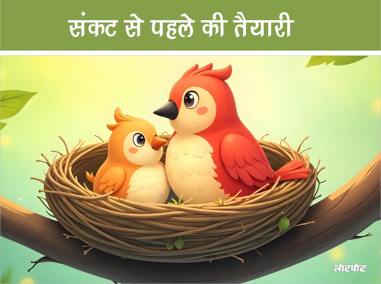 Motivational Story  Bird wisdom Preparation before crisis