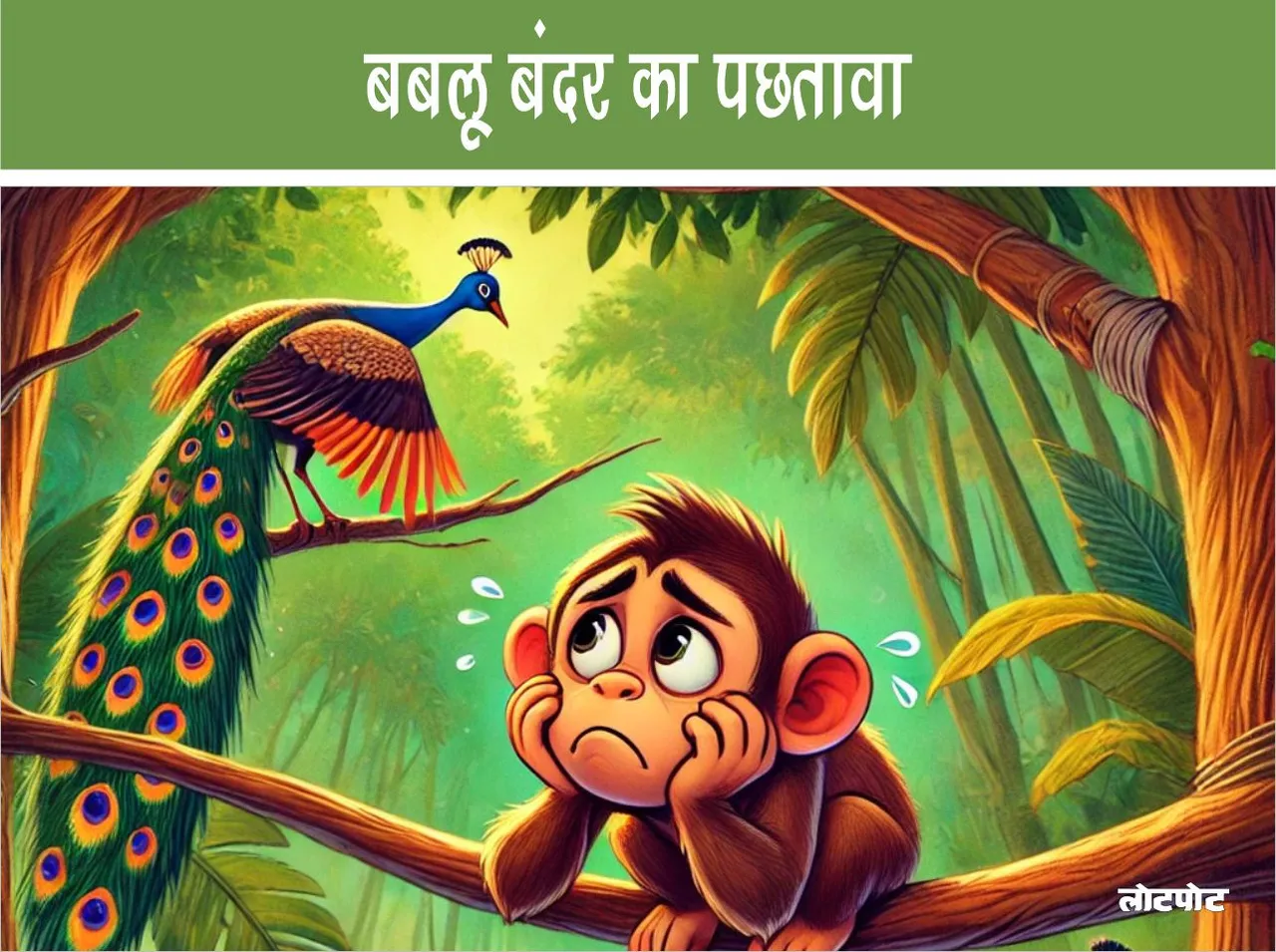 Jungle Story Bablu Monkey Regret