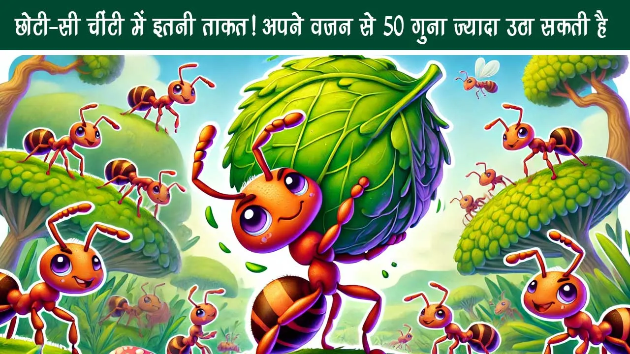 So much strength in small ant! Can lift 50 times more than your weight
