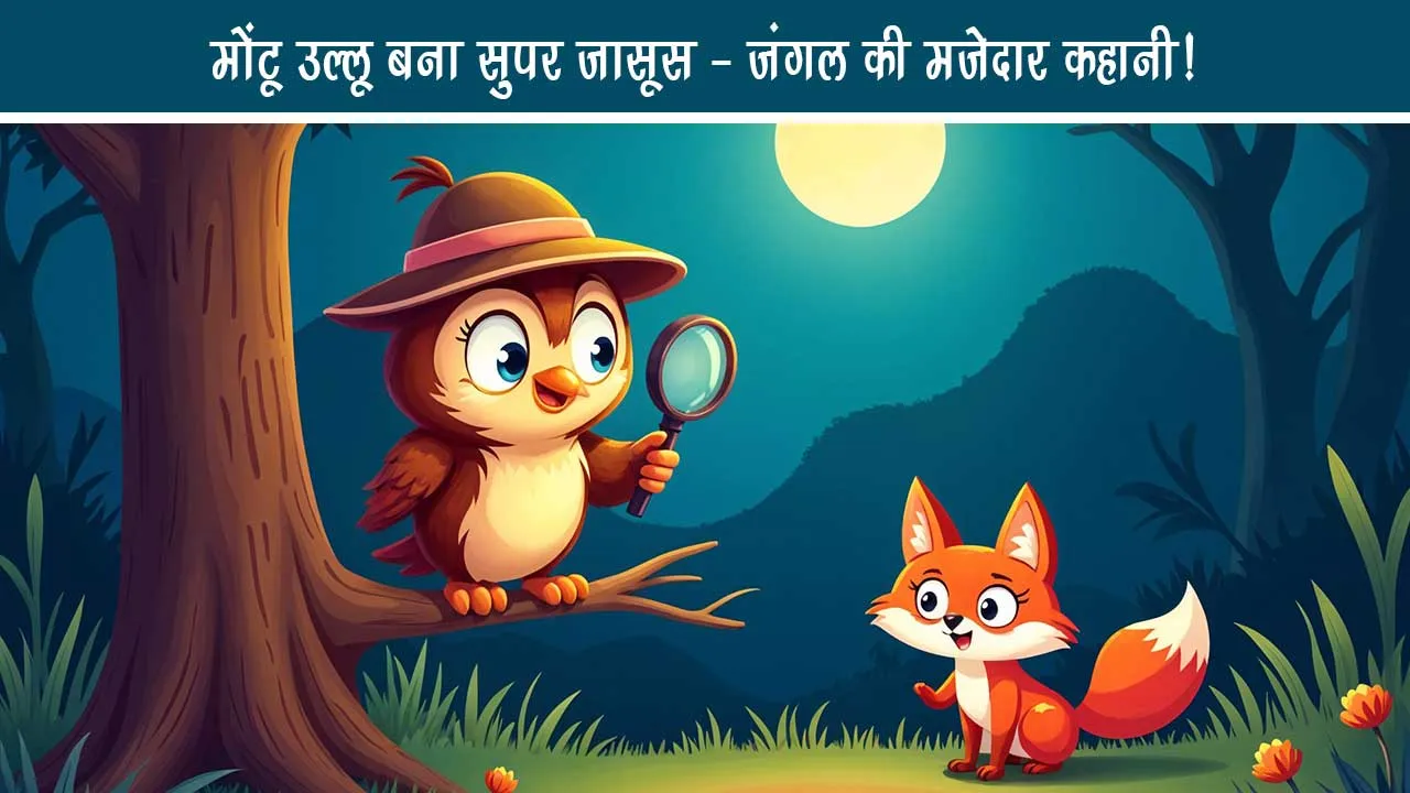 Montu owl becomes super detective - funny story of the forest!