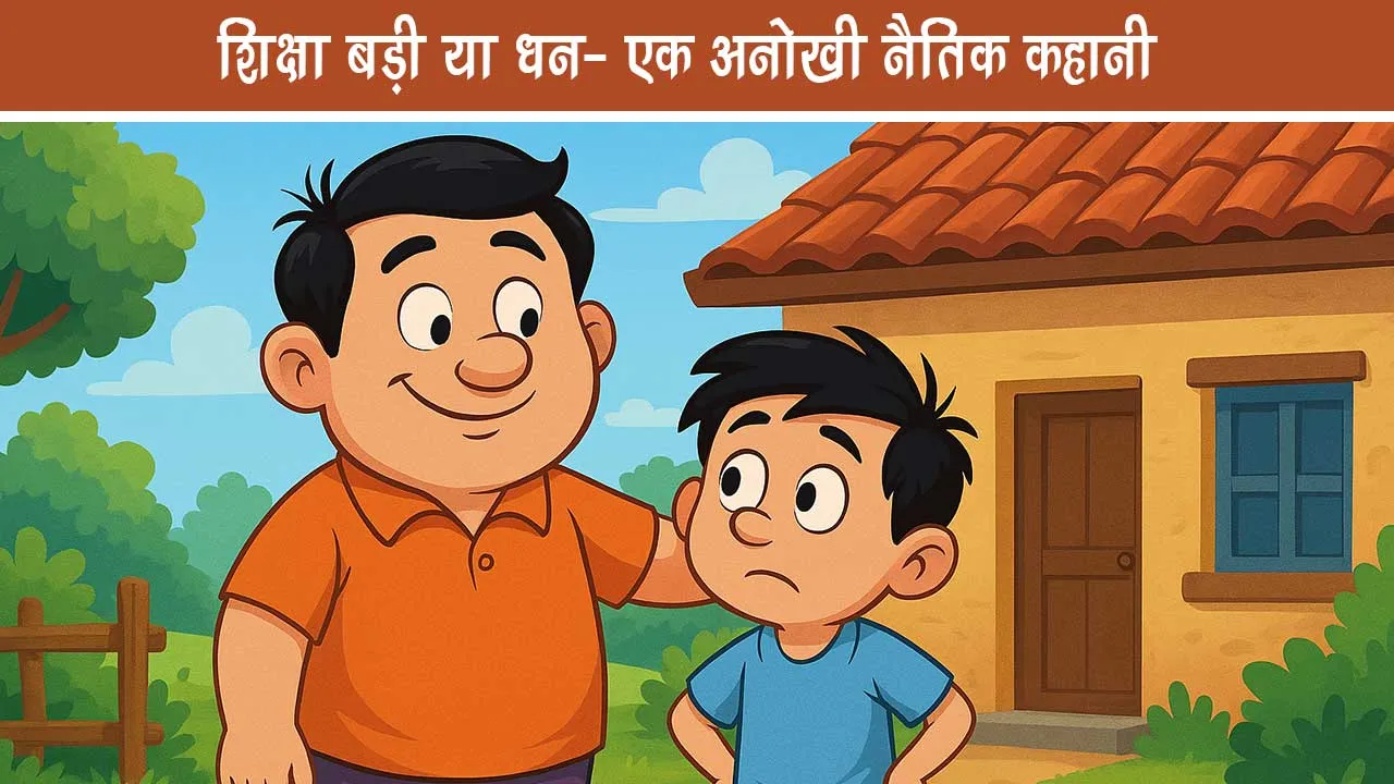 Education big or wealth- a unique moral story