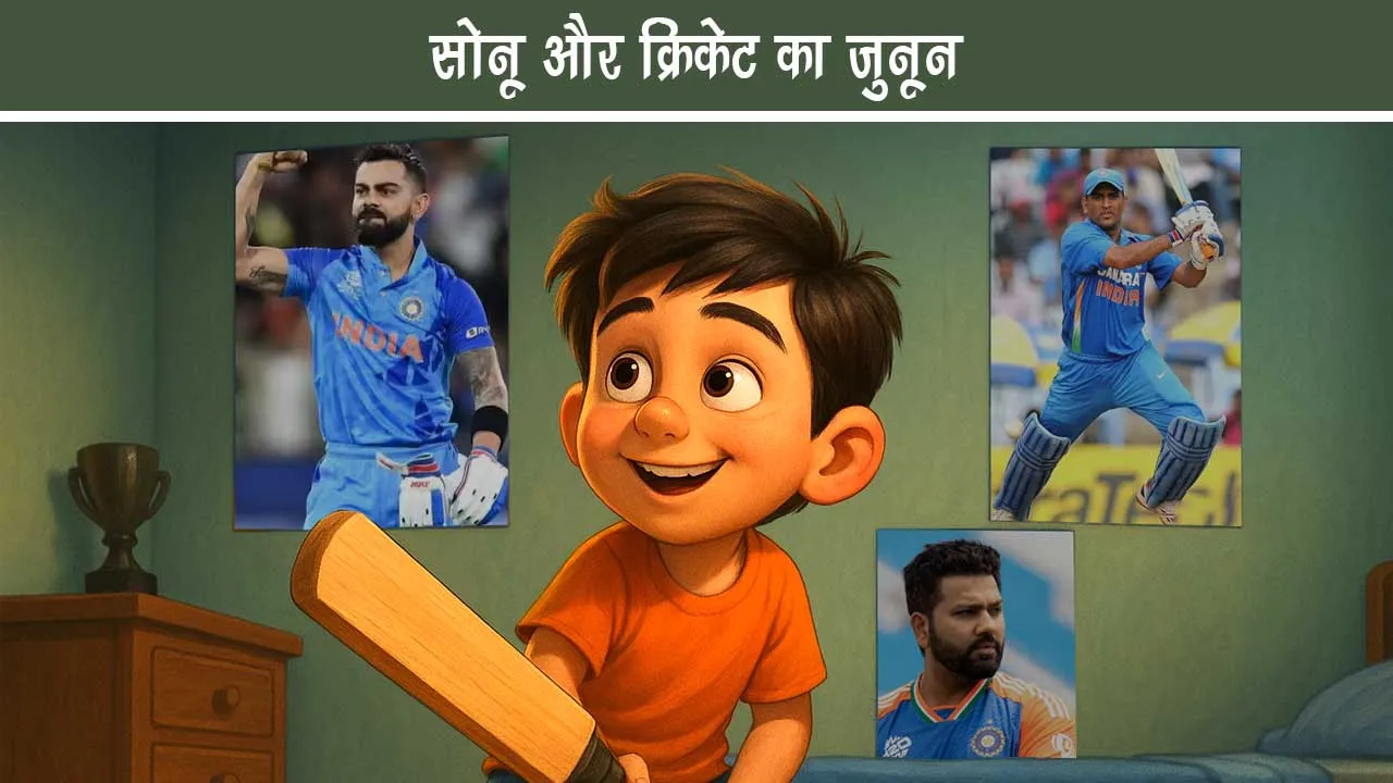 Sonu and Junoon of Cricket- An inspirational moral story