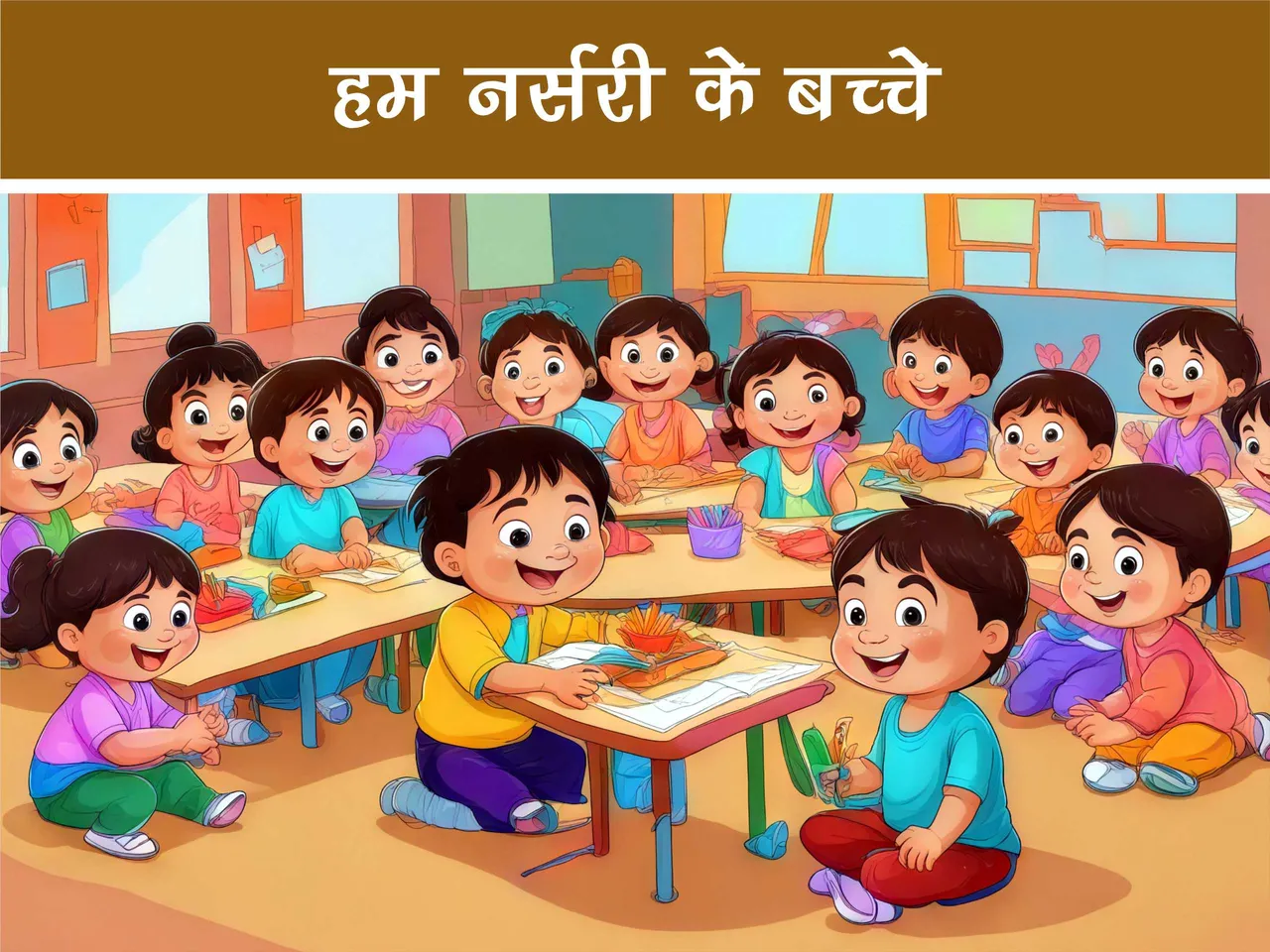 cartoon image of kids