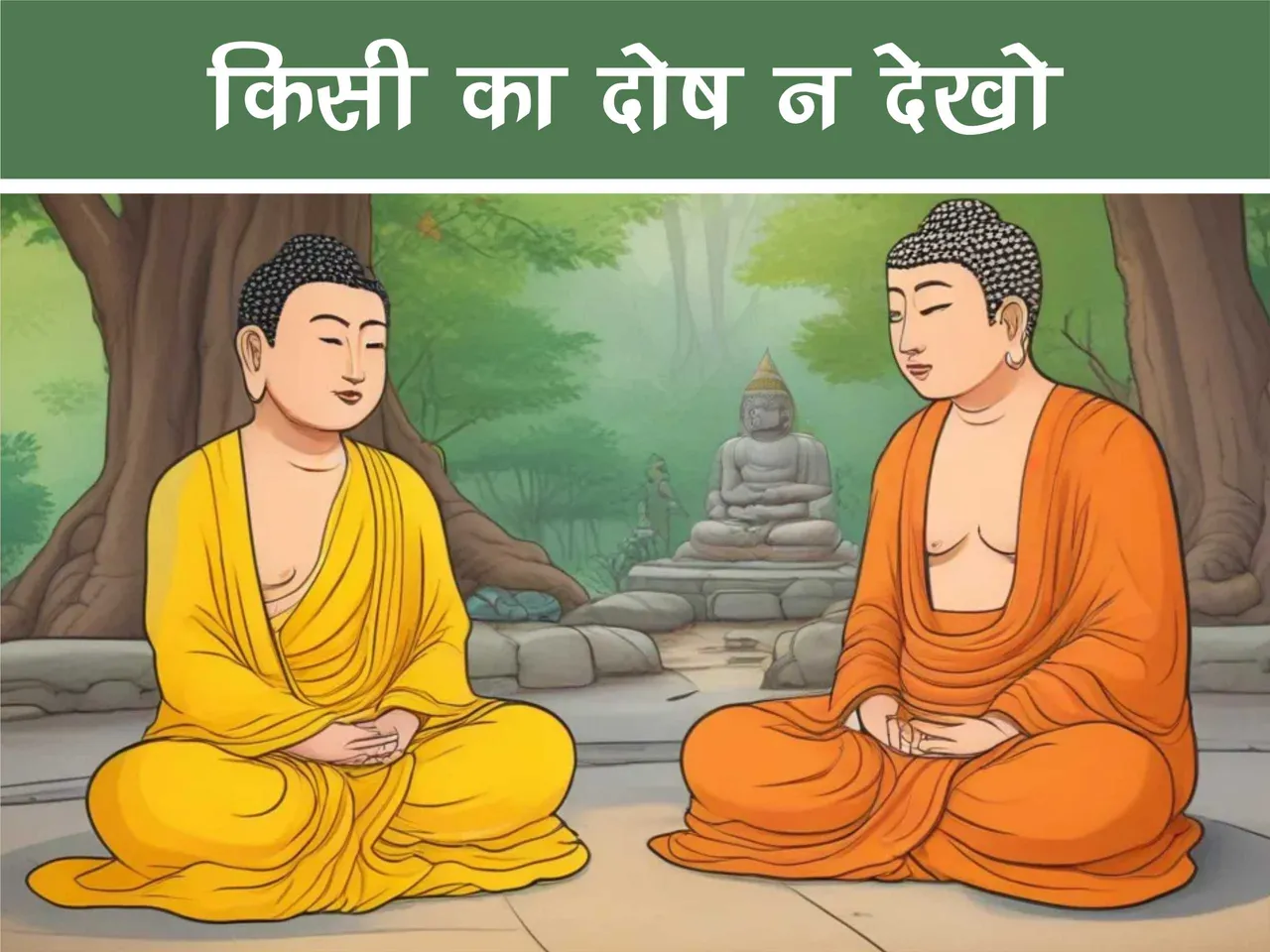 Lord Buddha with his disciple