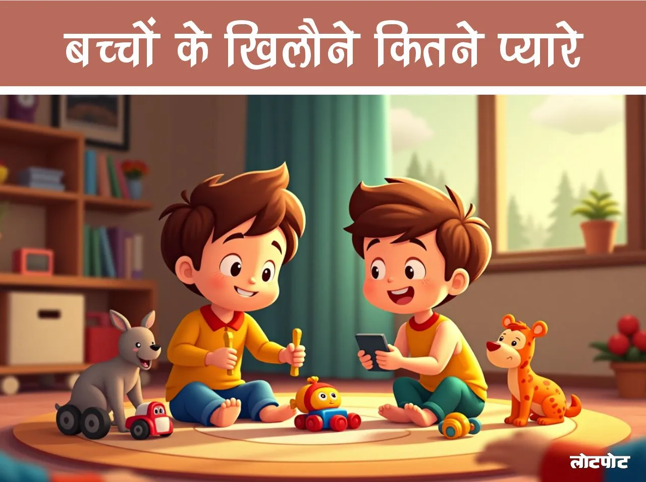 Poem in Hindi How lovely are children toys