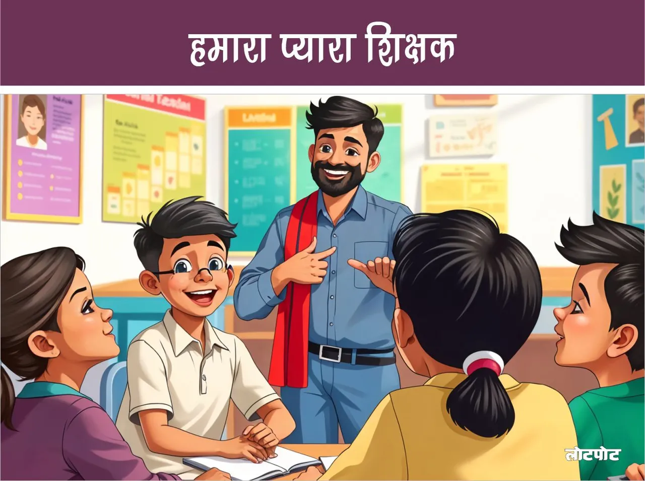 our lovely teacher hindi poem