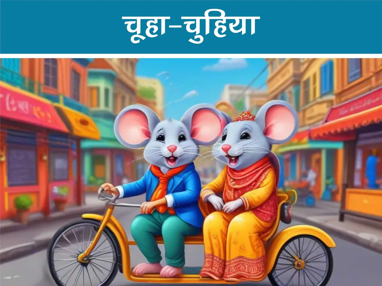 Cartoon image of mouse and mice