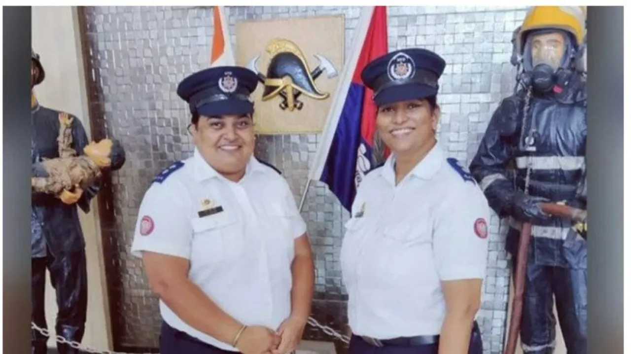 These brave women included in the fire brigade team