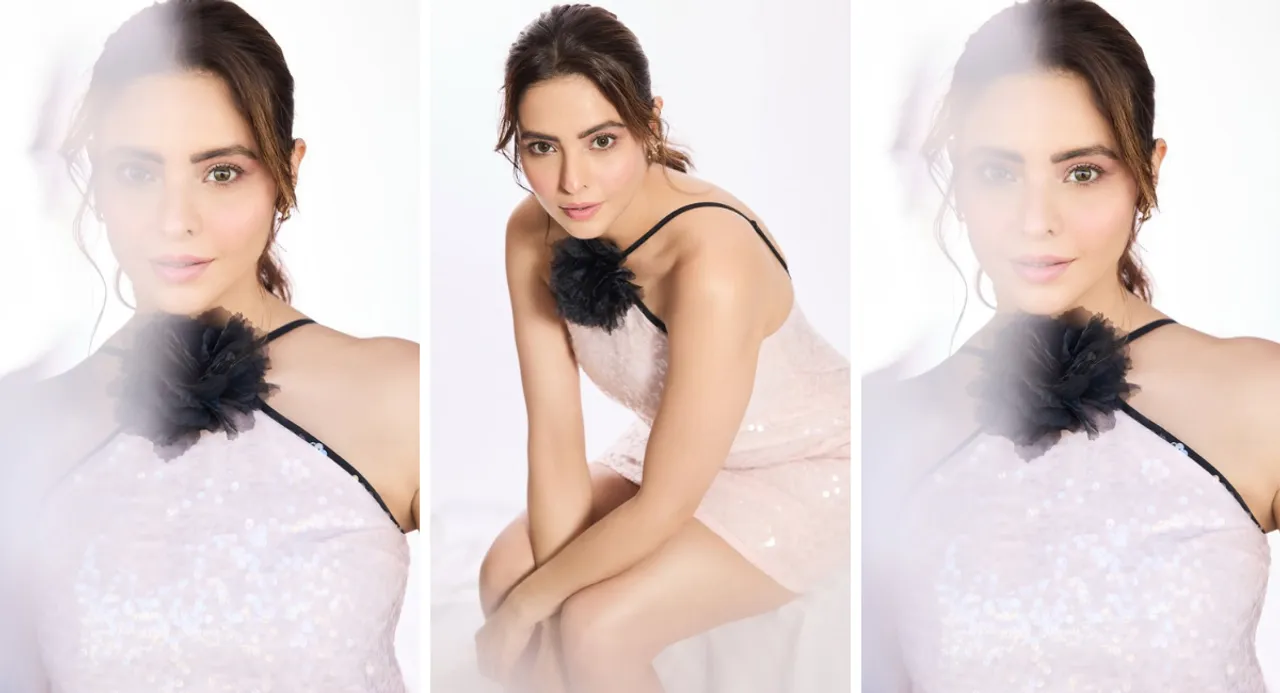 Aamna Sharif wreaked havoc in a chic peach dress