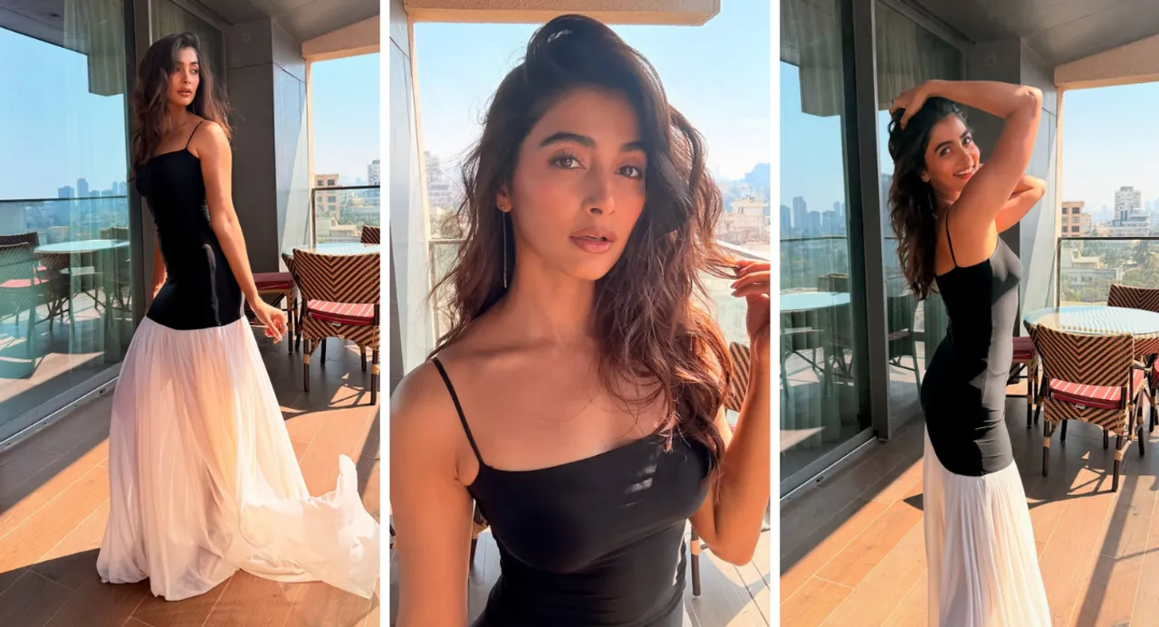 Pooja Hegde Bold Look: The actress dazzled in a black and white dress, showed love for classic colors
