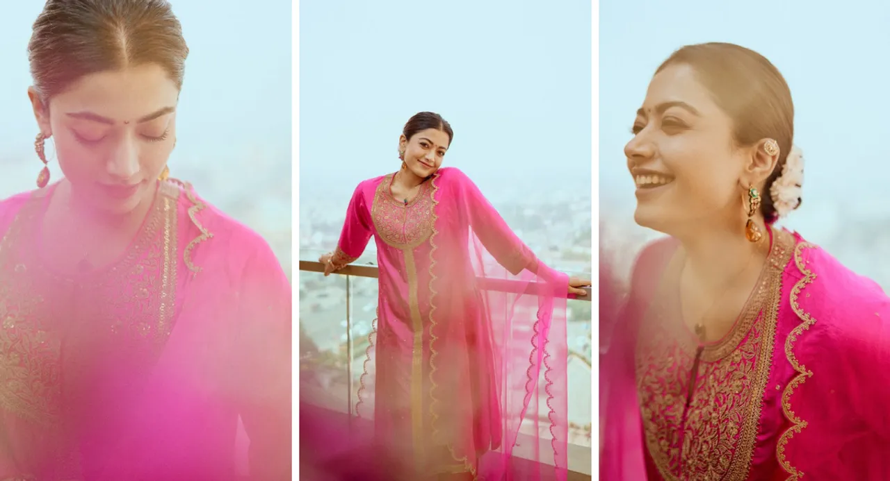 Rashmika Mandanna Traditional Look: Rashmika Mandanna became a Marathi Mulgi, spread her charm in ₹69K kurta and Maharashtrian accessories