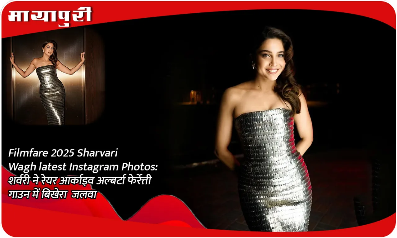 Filmfare 2025 Sharvari Wagh latest Instagram Photos शर्वरी ने रेयर आर्काइव अल्बर्टा फेर्रेत्ती गाउन में बिखेरा जलवा