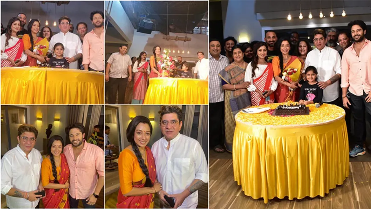 Rupali Ganguly birthday was celebrated on the sets of Anupamaa Rajan Shahi fed her cake