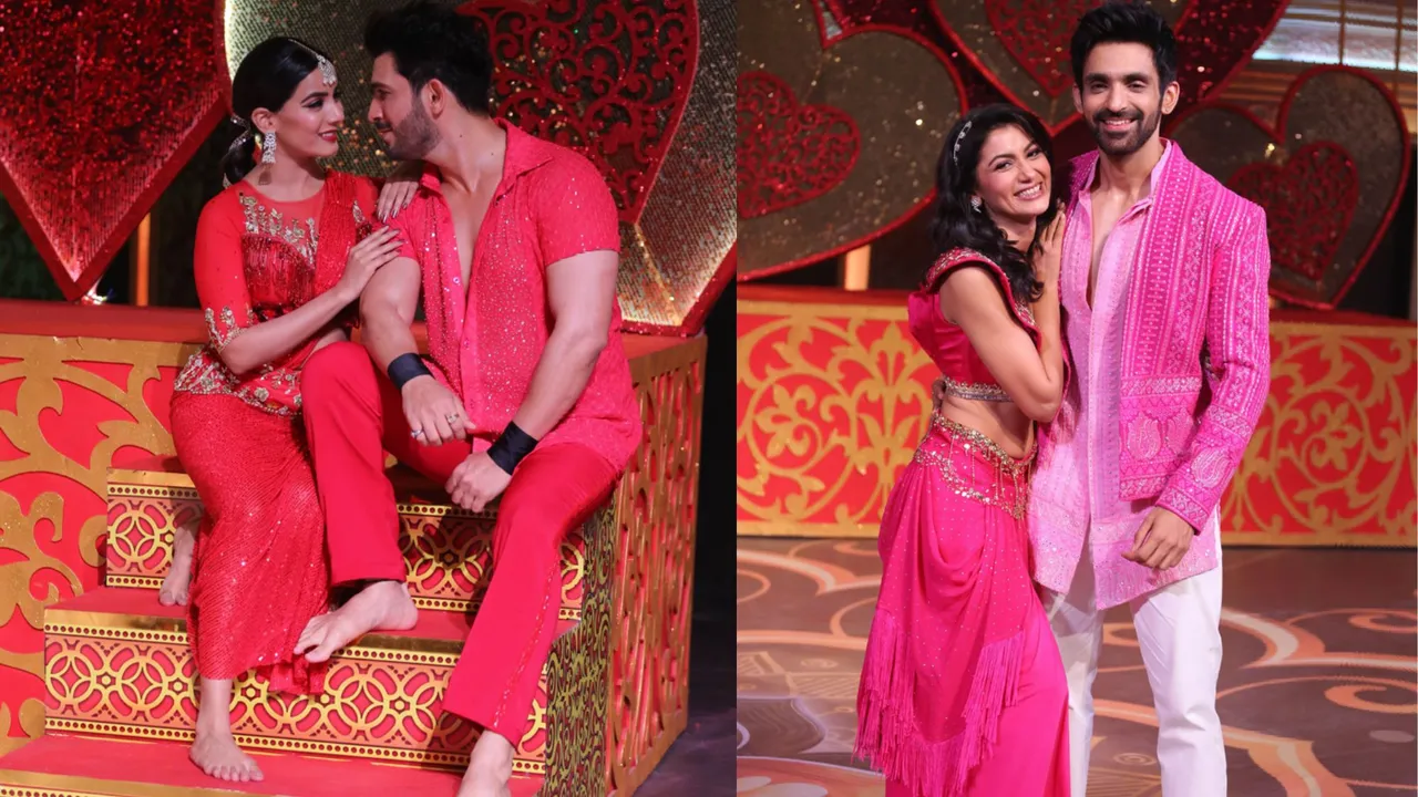 Sriti Arjit and Arjun Nikki dial up romance at the Zee Rishtey Awards 2024