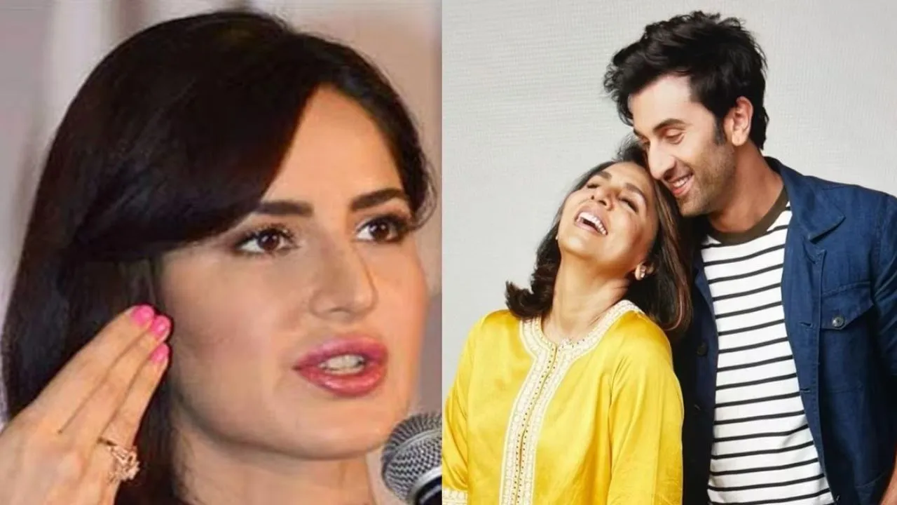 Katrina Kaif was asked if ex Ranbir Kapoor's mom Neetu Kapoor 'really dislikes her', cropped her out of family pic