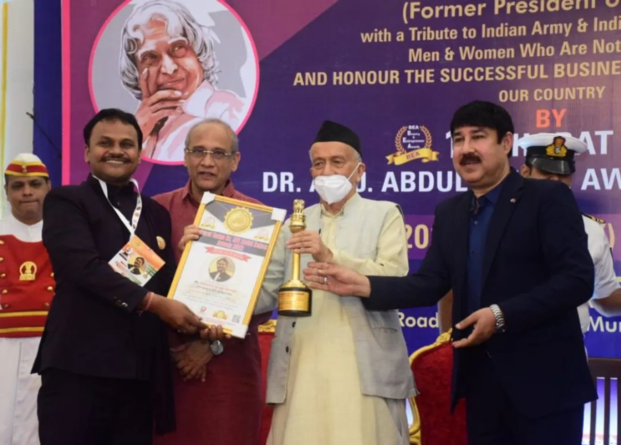 Abhishek Kumar Burman of Jharkhand honored with Abdul Kalam Achievers Award