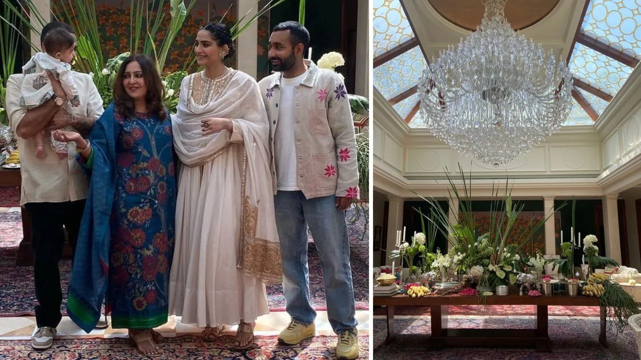 Sonam Kapoor son Vayu gets a warm welcome at their Delhi home