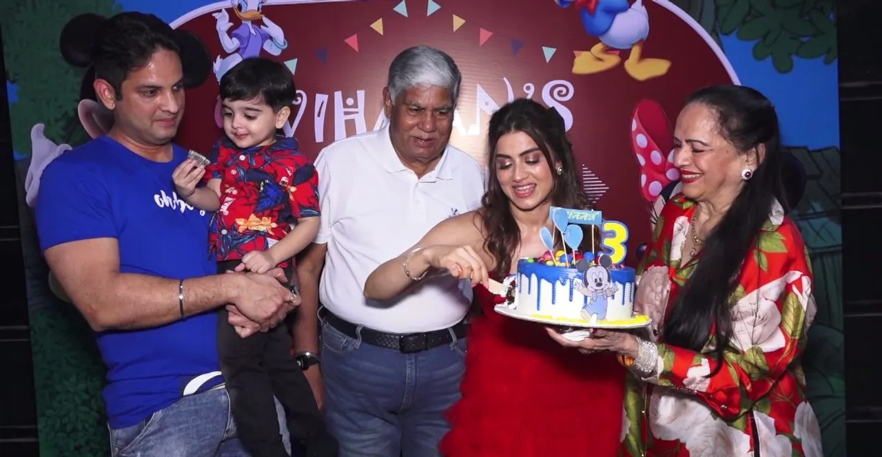 TV stars at the birthday party of actor Vikas Kalantri and Priyanka Chhibber's son