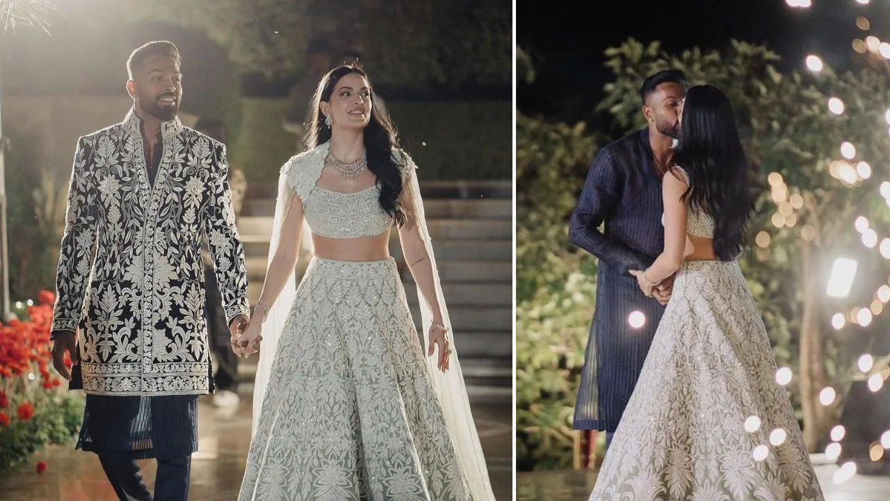 Natasa Stankovic and Hardik Pandya scattered their music night