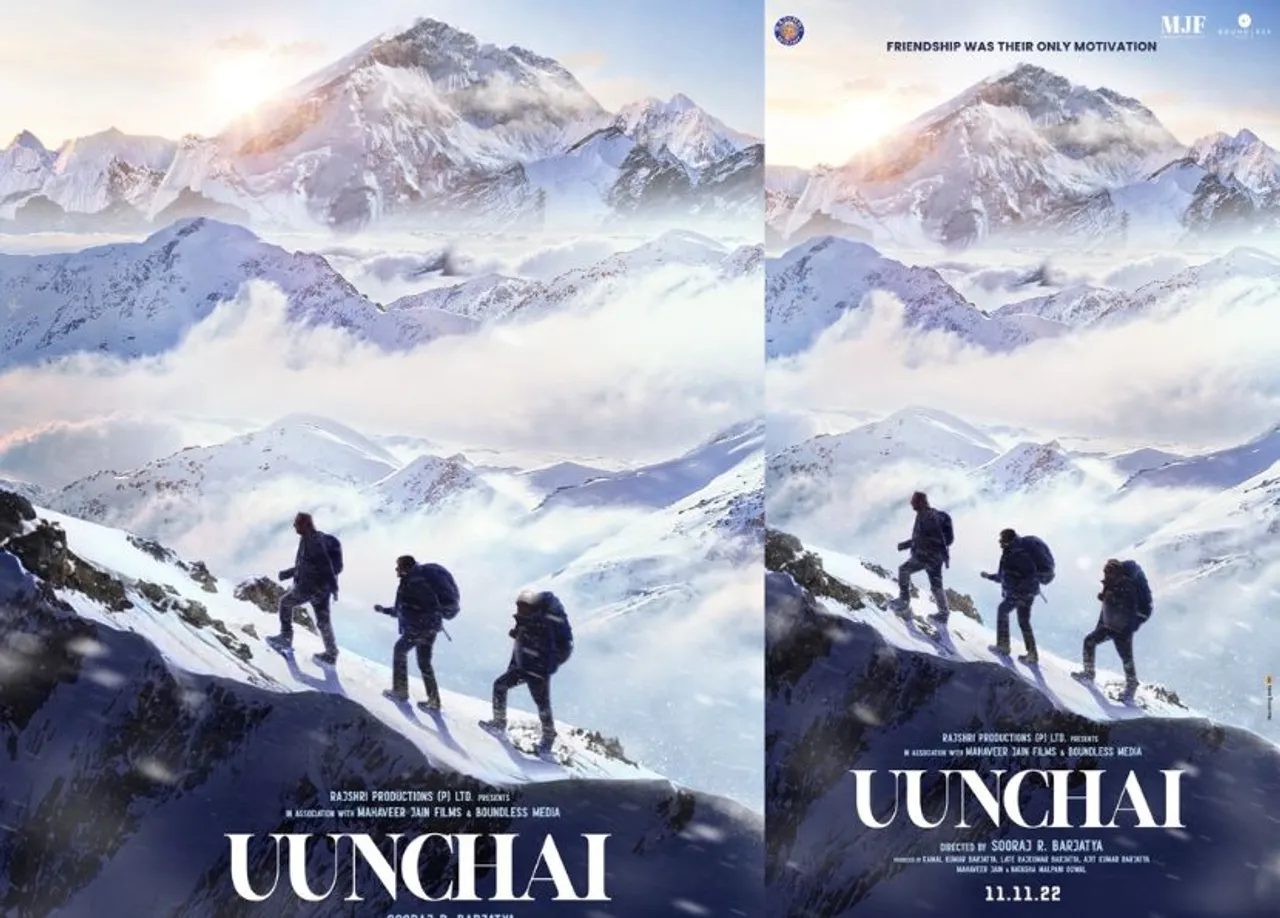 Rajshri’s Uunchai unveils first look in a teaser poster on Friendship Day