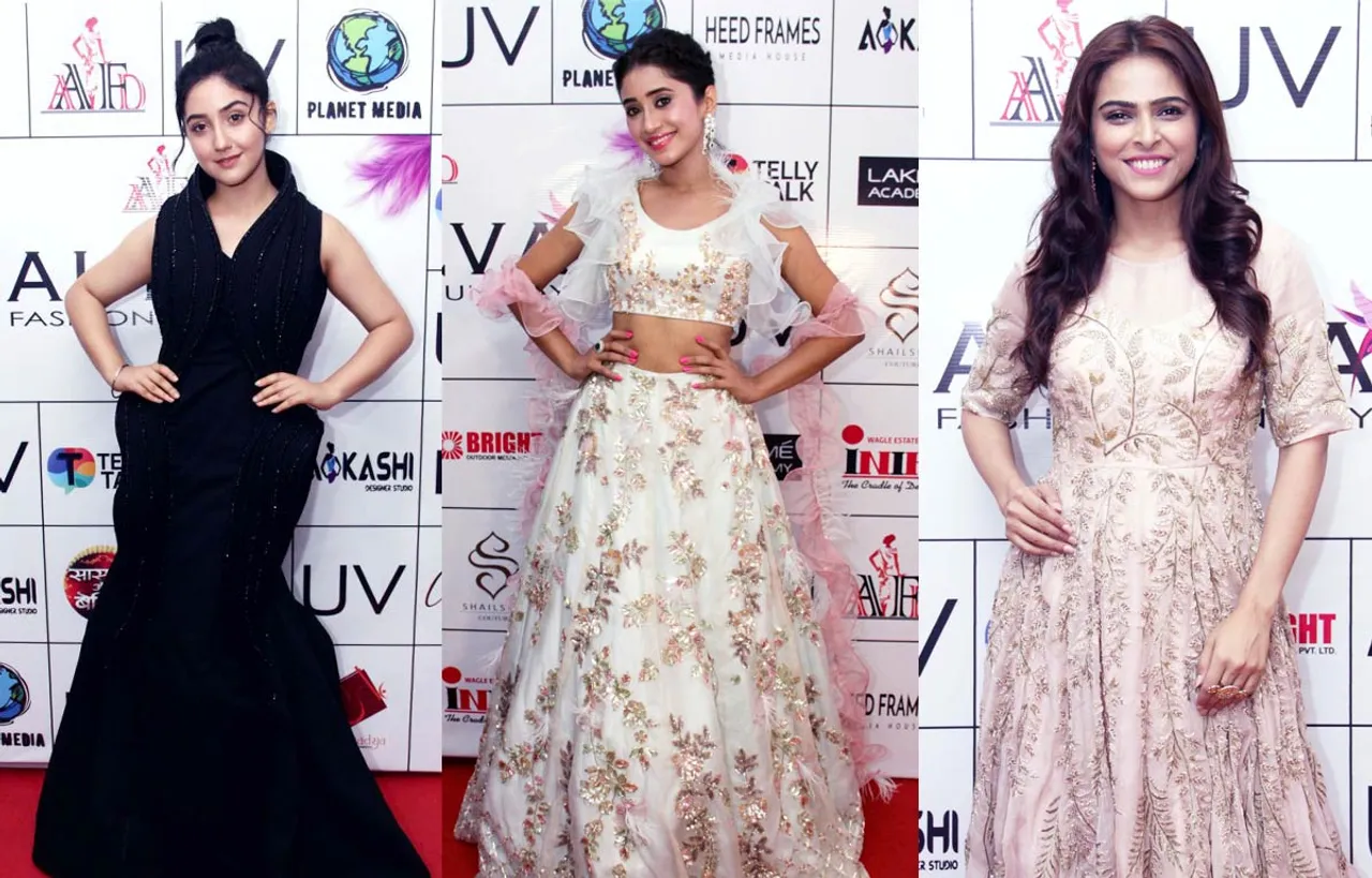 अलुवा फैशन शो 2019  में टी.वी एक्ट्रेस आश्नूर कौर, मधुरिमा तुली, जिया मानेक शिवांगी जोशी ने रैंप वॉक किया