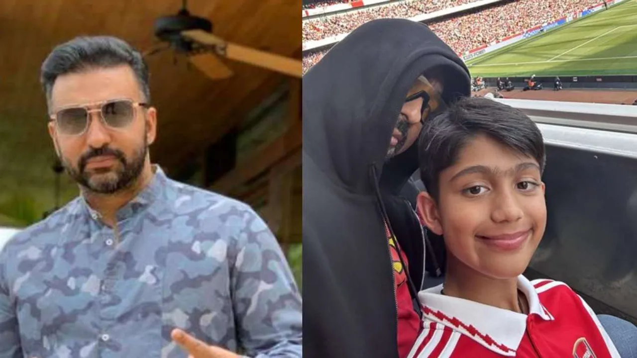 फुटबॉल प्रीमियर लीग फाइनल का आनंद लेते हुए राज कुंद्रा ने अपने बेटे के साथ खूबसूरत तस्वीरें साझा कीं