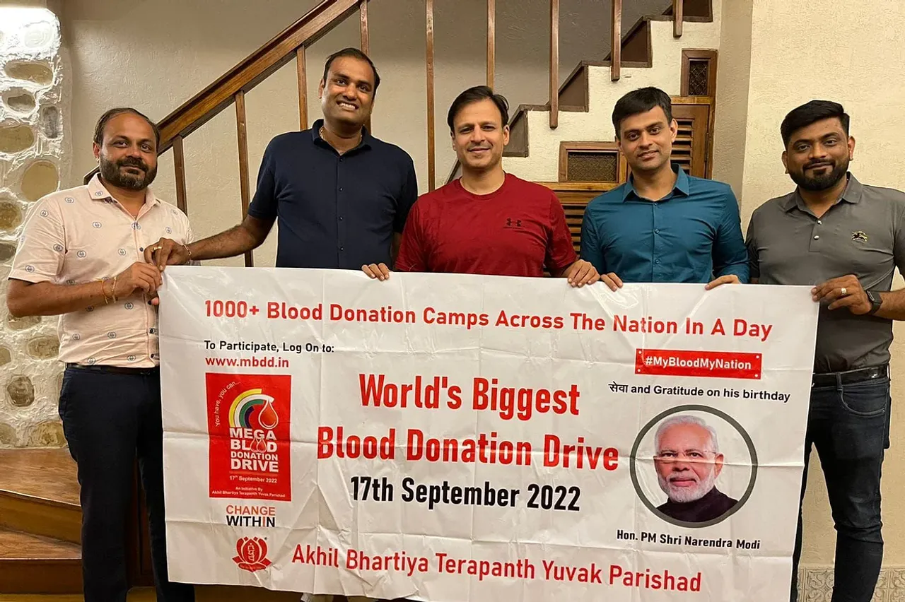Indian Film industry show support to ABTYP's mega blood donation drive on social media.