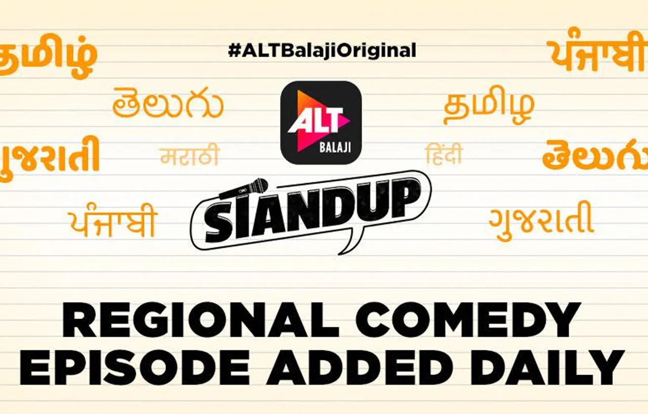ऑल्ट बालाजी ने अपने मौजूदा विविध लाइब्रेरी में तमिल और तेलुगु भाषाओं में स्टैंड-अप कॉमेडी वीडियो को जोड़ा