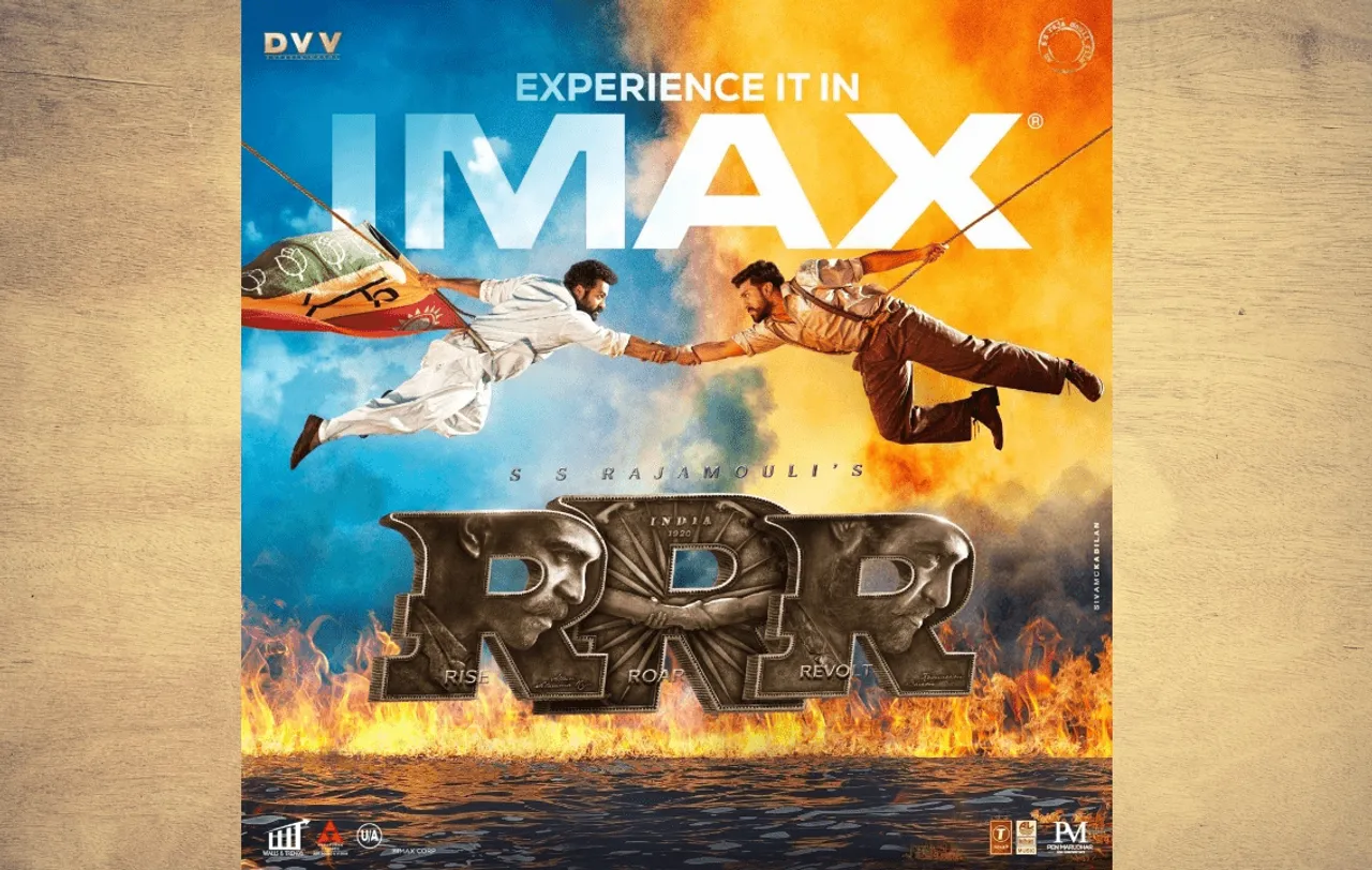 IMAX के पोस्टर में RRR के जूनियर एनटीआर और राम चरण हुए शामिल