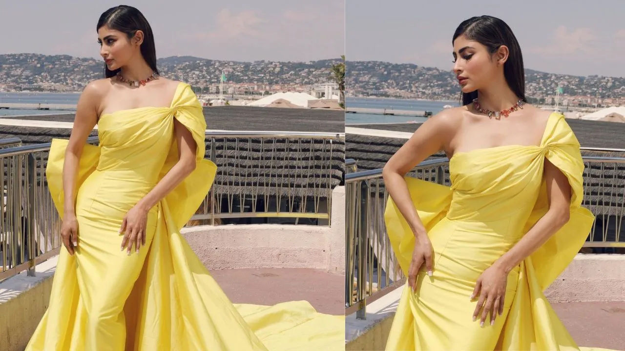 Mouni Roy raises the temperature of the internet in a yellow gown