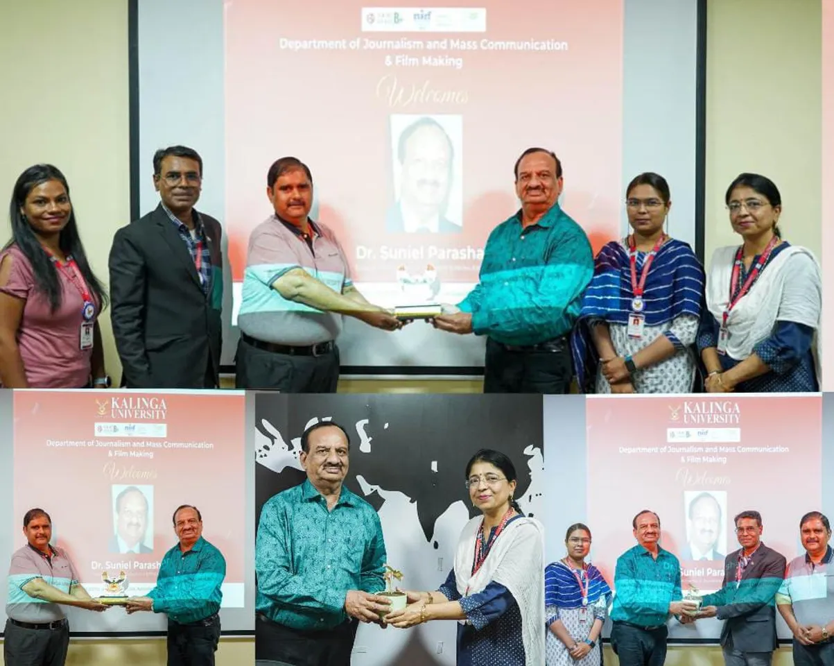 कलिंगा विश्वविद्यालय ने सुनील पाराशर को सम्मानित किया 