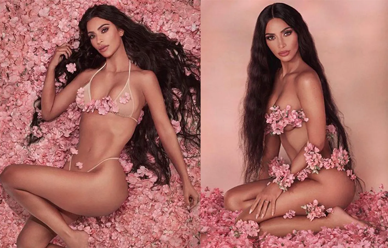 किम कार्दाशियन ने करवाया बोल्ड फोटोशूट, फूलों से अपने आपको ढकते हुए दिए सेक्सी पोज