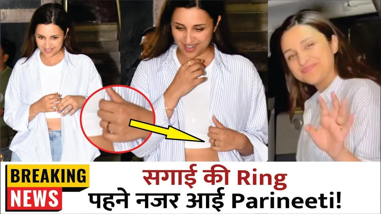 Parineeti Chopra was spotted wearing a ring amid rumors of marriage with Raghav Chadha