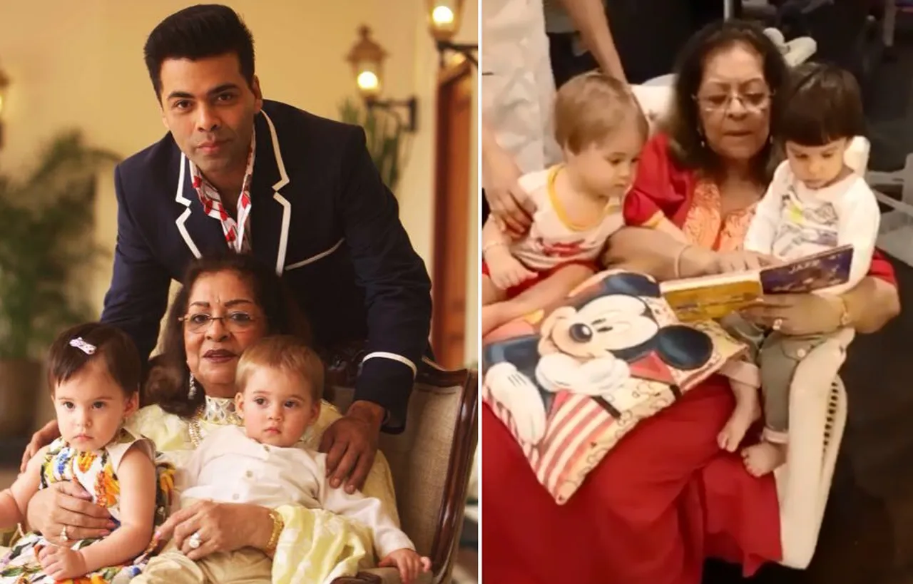 Video: करण जौहर की मां सुना रही हैं यश-रूही को कहानी, दादी के साथ बच्चों का क्यूट वीडियो वायरल