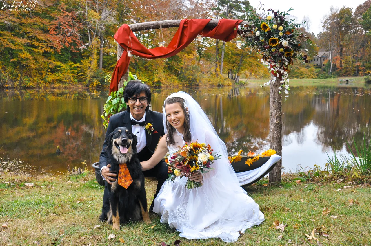 Actor-producer Anshuman Jha tied the knot with his fiance, Sierra, in North Carolina, USA.