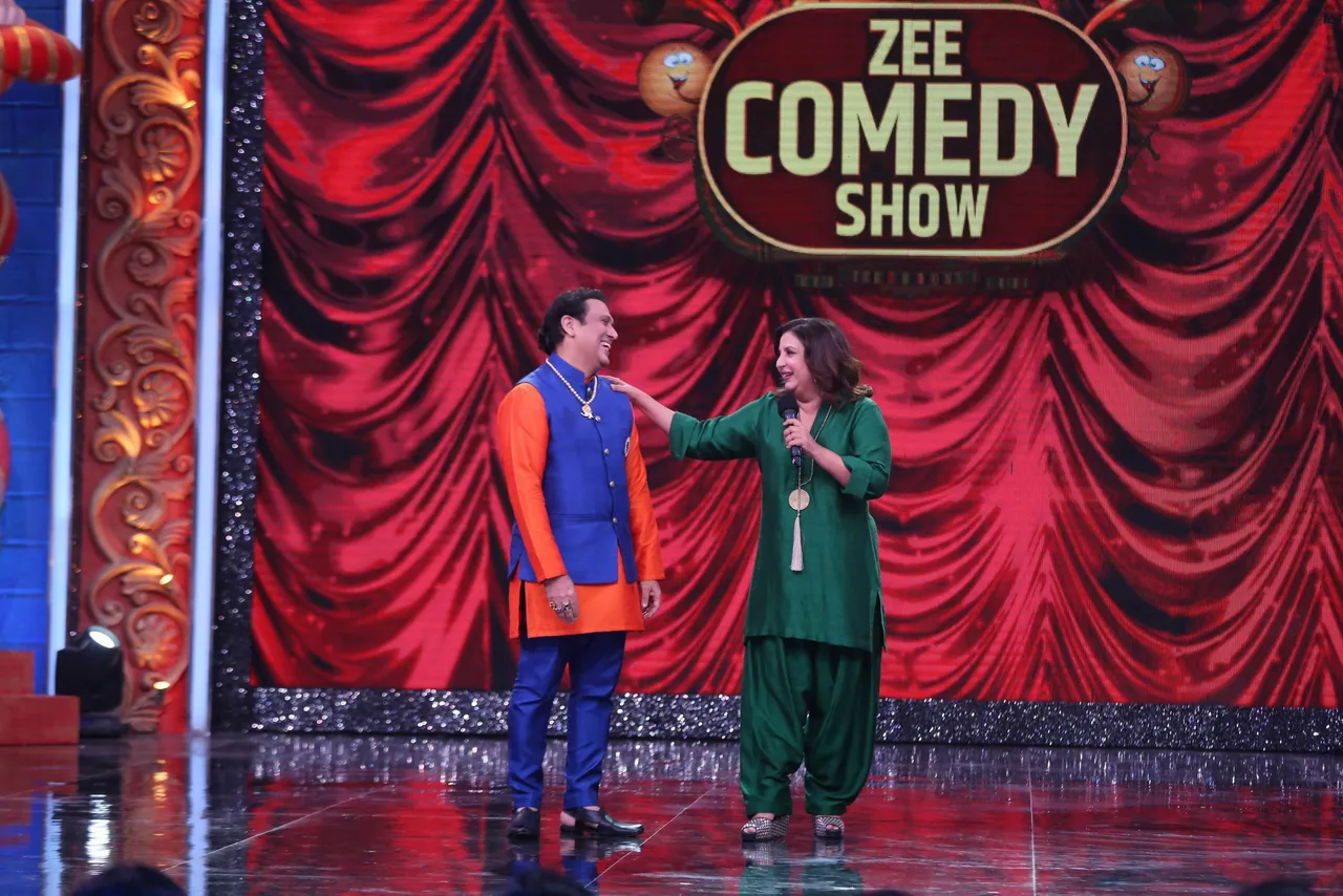 ज़ी कॉमेडी शो की लाफिंग बुद्धा फराह खान ने कहा, "मैं गोविंदा को कोरियोग्राफ करने के काबिल नहीं हूं"