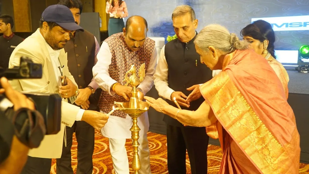 Eminent people from all walks of life were honored with the Karmaveer Award.