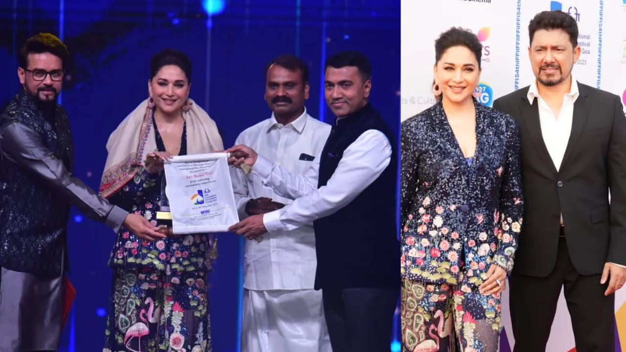 IFFI 2023 Madhuri Dixit honored at the opening ceremony