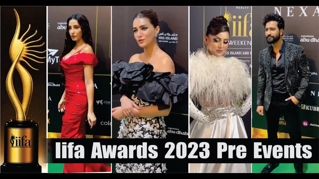 Nora Fatehi, Urvashi Rautela, Kriti Sanon at IIFA Awards