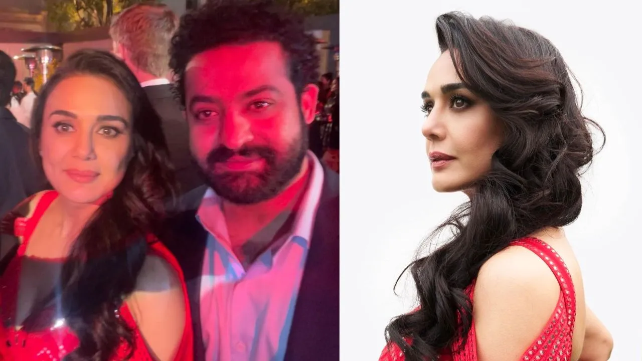 The Oscar 2023 Jr. at Priyanka Chopra  pre-Oscar party Preity Zinta's selfie moment with NTR Preity Zinta's Selfie Moment With Jr. NTR At Priyanka Chopra's Pre-Oscar Party