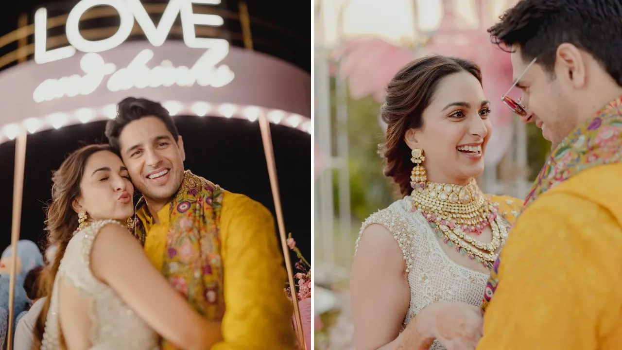 Sidharth Malhotra and Kiara Advani shared their turmeric pictures and gave this message to their fans