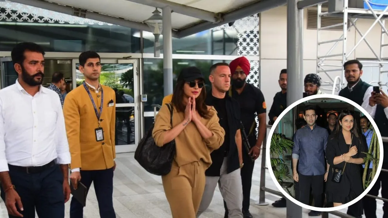 Priyanka Chopra arrives at Parineeti Chopra's engagement without husband Nick Jonas