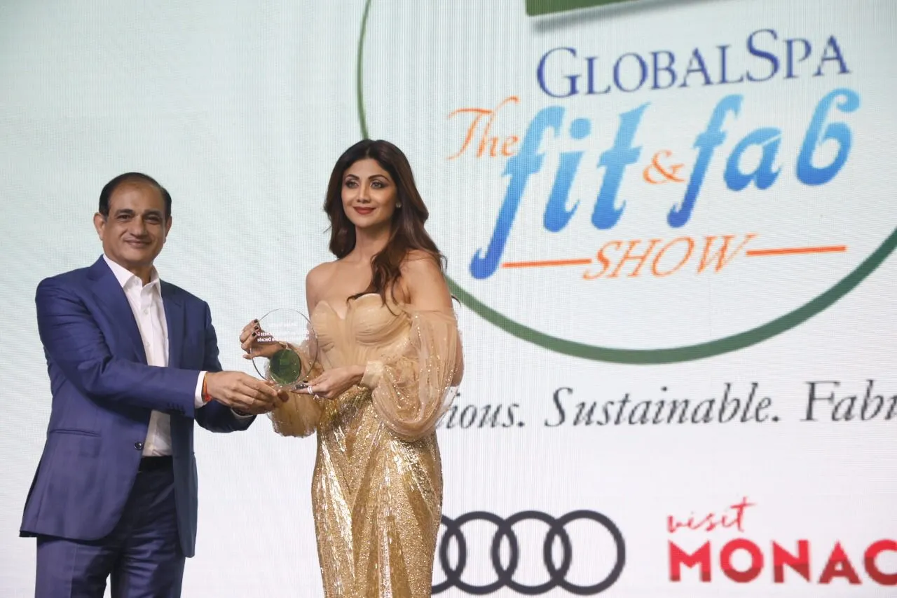 शिल्पा शेट्टी ने जीता ग्लोबलस्पा फिट एंड फैब फिटनेस एंड वेलनेस आइकॉन ऑफ द डिकेड