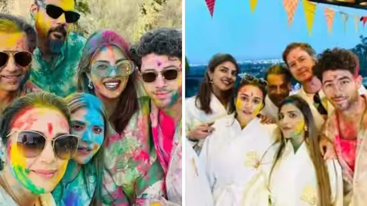 Priyanka Chopra, Nick Jonas' Holi party in LA with Preity Zinta