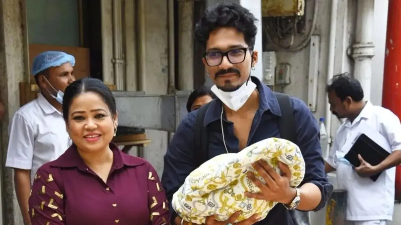 बेटे को लेकर अस्पताल से घर लौटी भारती सिंह