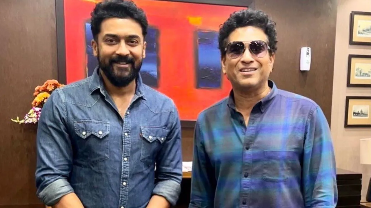 This is how master blaster Sachin Tendulkar met Tamil actor Suriya