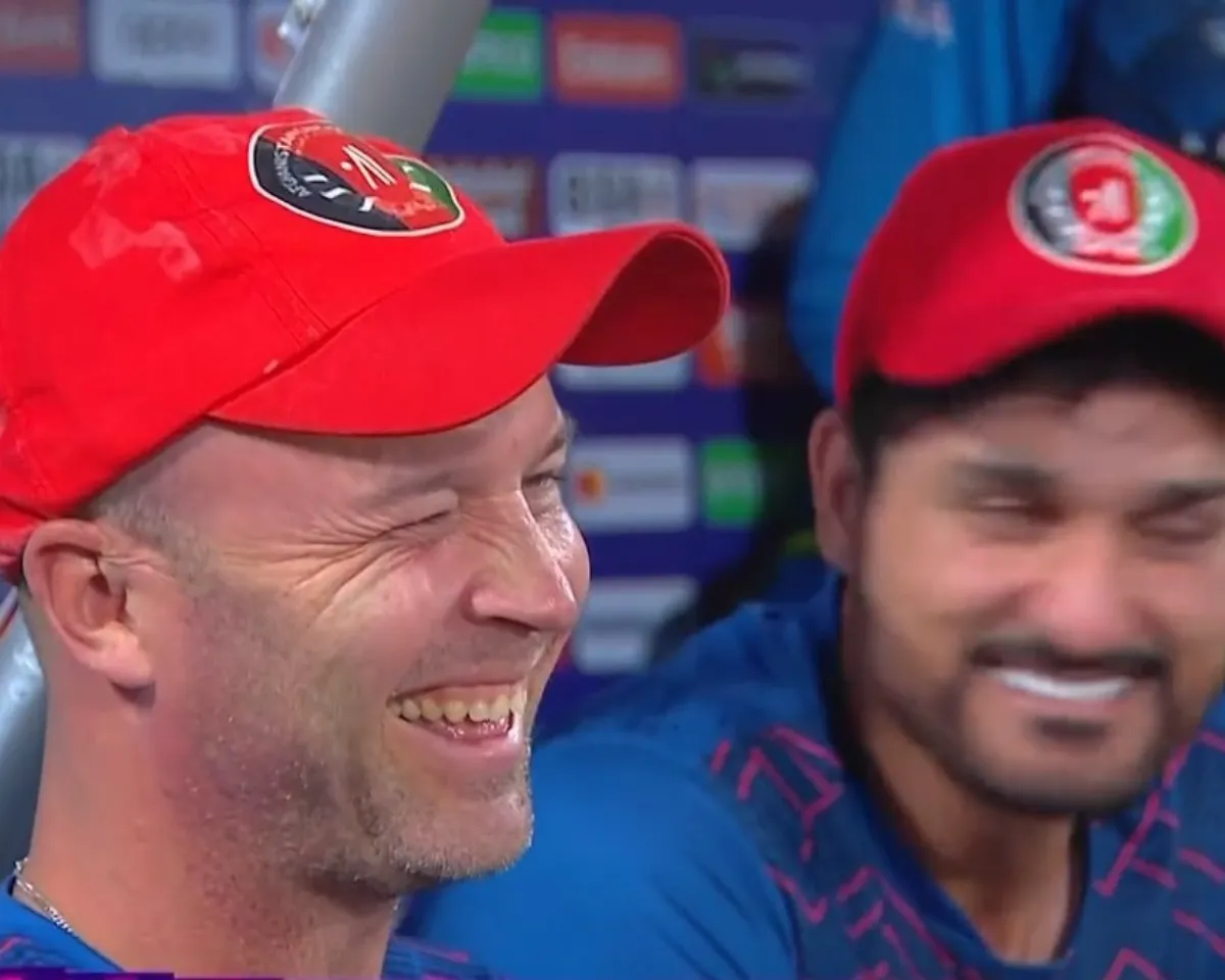 WATCH: Afghanistan coach Jonathan Trott addresses dressing room after win against England