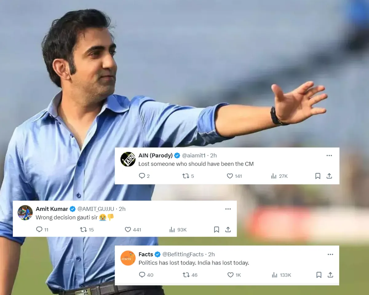 'Sources say you have been denied ticket after that fight with Virat' - Fans react as Gautam Gambhir opts out of politics to focus on cricket commitments