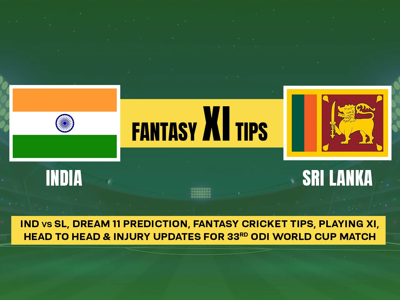 IND vs SL Dream 11